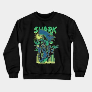 Shark Attack Formal Crewneck Sweatshirt